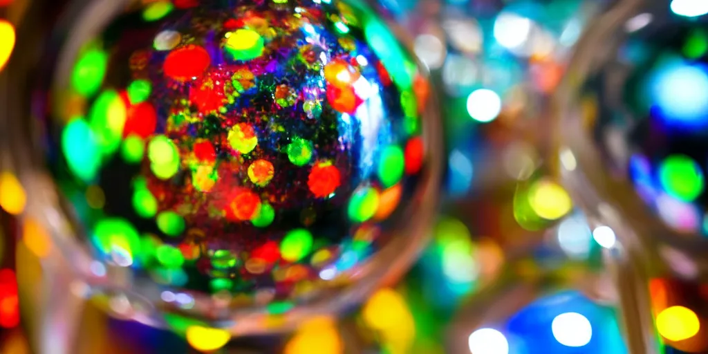 Prompt: ”close-up of a chrome pinball ball coming out of a ramp on high speed”, [neon glow, colorful, blur, bloom, zoomed, photography, bokeh]”