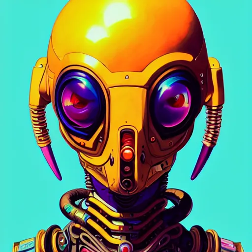 Image similar to high quality high detail portrait of a diesel punk alien overwatch character in an alien world, tristan eaton, victo ngai, artgerm, rhads, ross draws, hyperrealism, intricate detailed, alphonse mucha, 8 k, sci - fi, pastel colors, artstation,