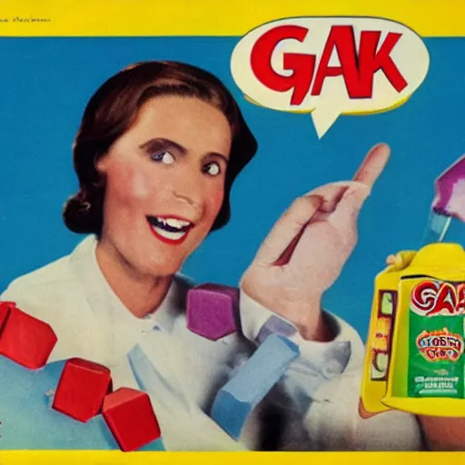 Prompt: advertisement for GAK, GAK advert