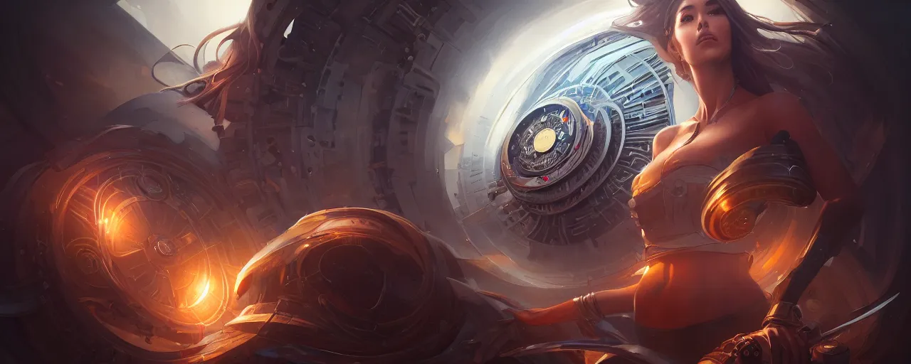 Image similar to time keepers keeping the wheels of time running by magali villeneuve, artgerm, greg rutkowski, digital art, sharp focus, award winning, intrecate details, 4 k,