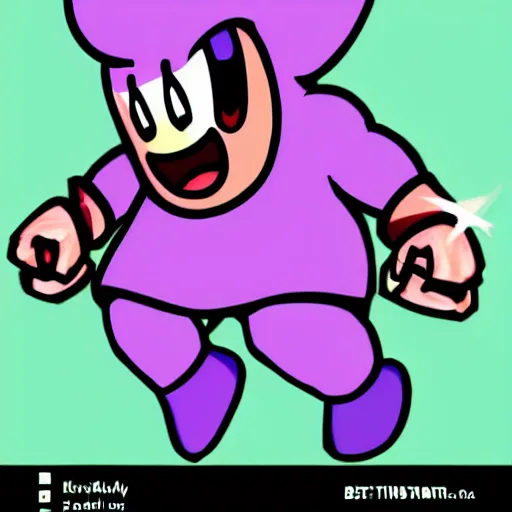 Prompt: kirby in the style of christian weston chandler