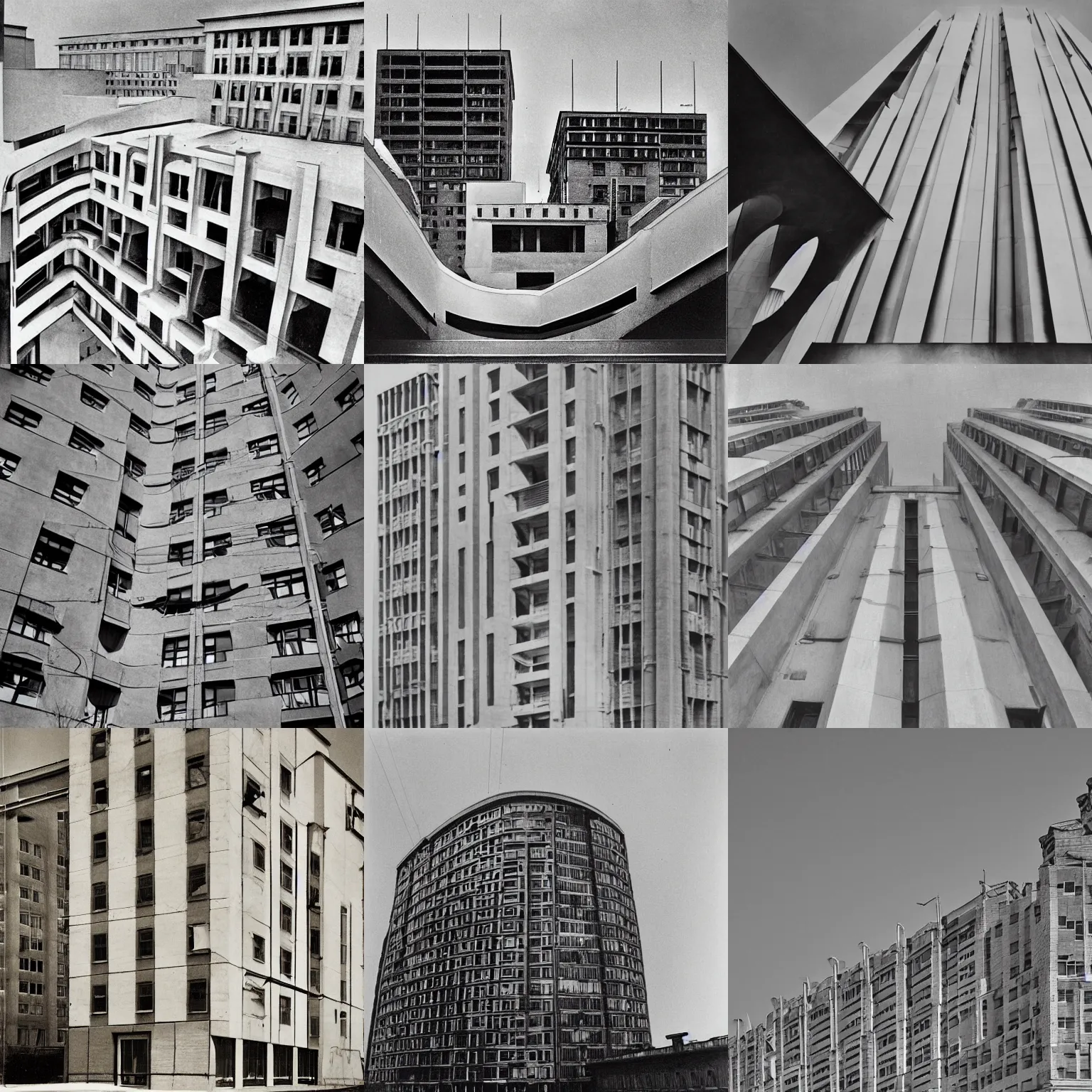 Prompt: A photo of soviet buildings, architecture photo, by Alexander Rodchenko