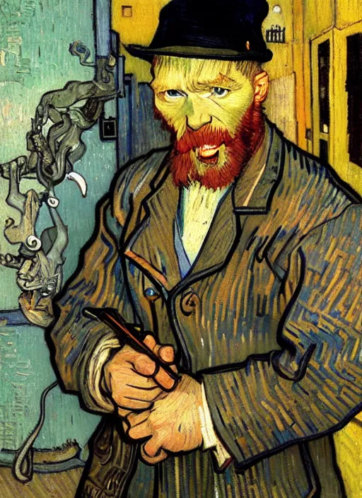 Prompt: hyper realistic charater in cape town painted by vincent van gogh by chiara bautista and norman rockwell and greg rutkowski weta studio, and lucasfilm