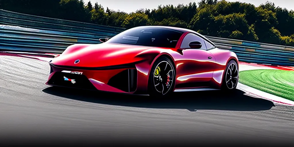 Image similar to 2 0 2 3 sport car 4 k on the nurburgring