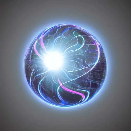 Prompt: A wizards magic orb swirling with magic, high quality 3d render with high fidelity