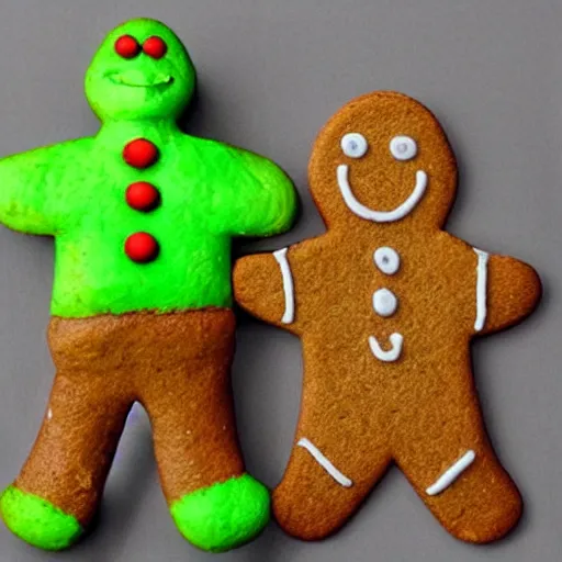 Image similar to Gingerbread man with Shrek