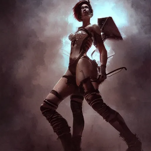 Image similar to highly detailed, rammstein!!, young, by artgerm and greg rutkowski