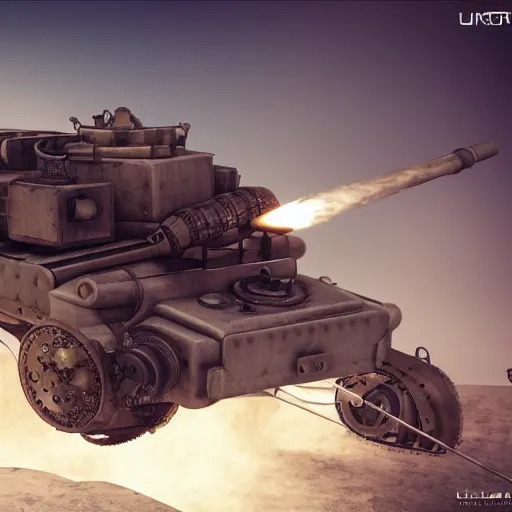 Prompt: steampunk missile tank, 3 d render, octane, ray tracing, ultra high resolution, ultra detailed, photorealistic, 8 k