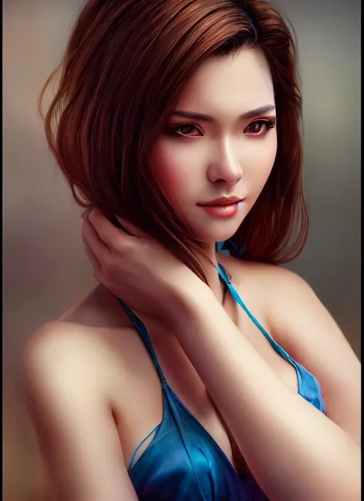Prompt: photo of a gorgeous female in the style of stefan kostic, realistic, professionally, professionally color graded, half body shot, sharp focus, 8 k high definition, insanely detailed, intricate, elegant, art by stanley lau and artgerm