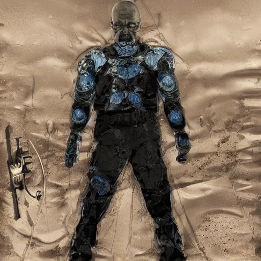 Image similar to walter white as cyborg