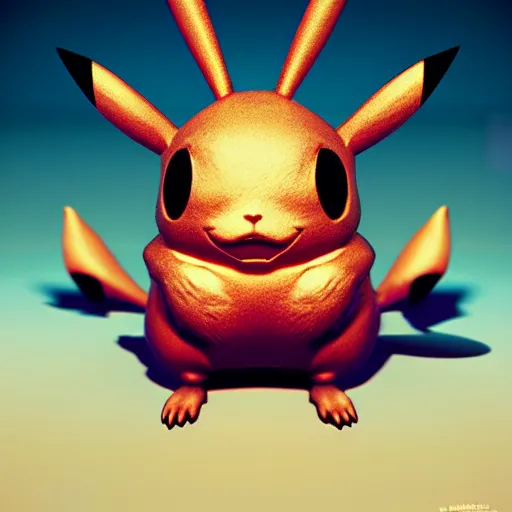 Prompt: roasted pikachu:: by beeple and James Gilleard and Justin Gerard :: ornate, dynamic, particulate, intricate, elegant, highly detailed, centered, artstation, smooth, sharp focus, photoreal octane render, 3d