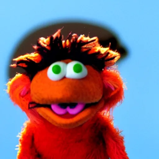 Image similar to satan as a muppet