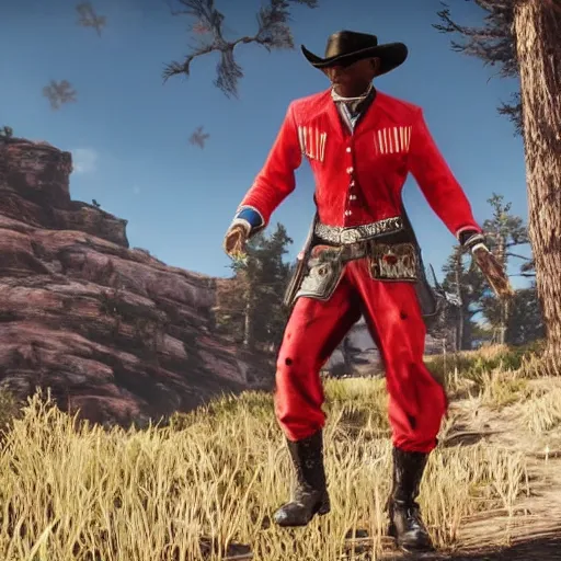 Prompt: soulja boy in red dead redemption 2