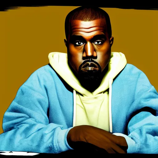 Prompt: Kanye West in Breaking Bad (2008) , 8K concept art, vintage, shot on Kodak Ektar, detailed, ultrarealistic UHD faces