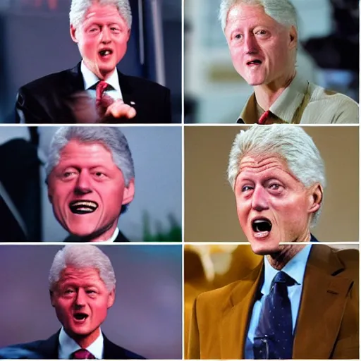 Image similar to bill clinton is a reptilian shape shifter