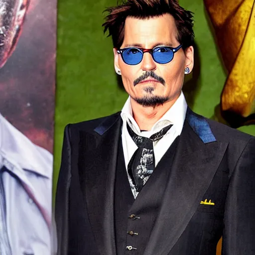 Image similar to Johnny Depp as Tony Stark