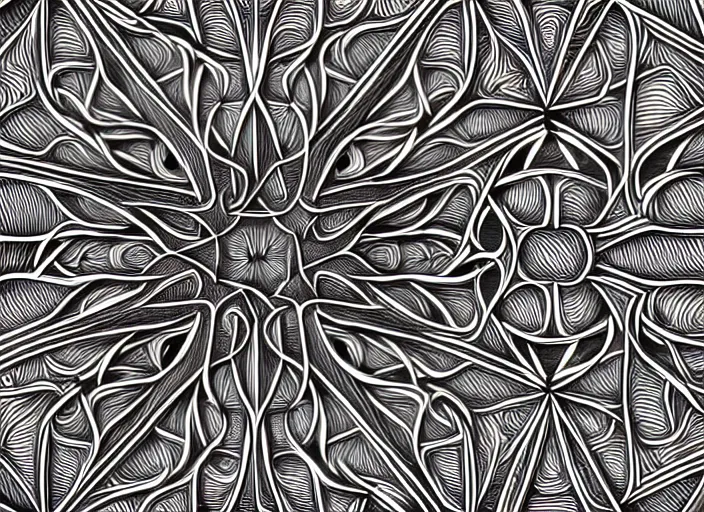 Prompt: symmetry! humans, intricate filigree, elegant, highly detailed, concept art, smooth, sharp focus, lineart, illustration, 3 d occlusion, thinline with black on white on gray, 8 k