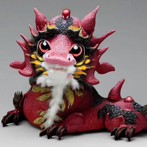 Image similar to a cute eastern dragon