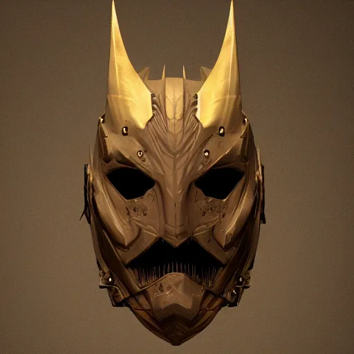 Image similar to a vampire bat crusader mask, epic scale, character concept art, face symmetry, intricate accurate details, artstation trending, octane render, cinematic color grading, soft light, rule of thirds, golden ratio, like a professional model, cinematic, 8 k, clear.