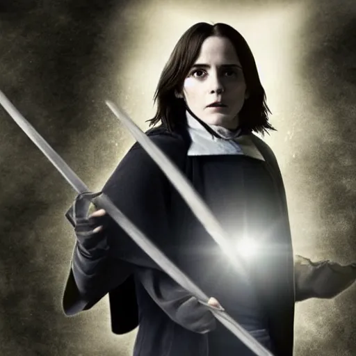 Image similar to Emma Watson as Severus Snape