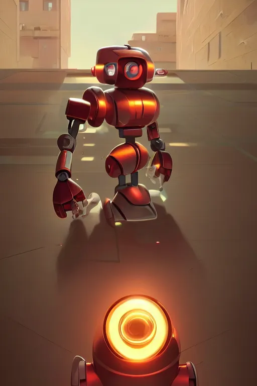 Image similar to metabots medabots medarotto medarot robot minimalist comics, behance hd by jesper ejsing, by rhads, makoto shinkai and lois van baarle, ilya kuvshinov, rossdraws global illumination ray tracing hdr radiating a glowing aura