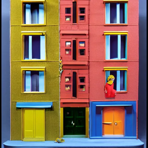 Image similar to section 8 housing, sesame street 1 9 7 8