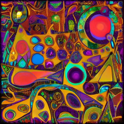 Image similar to gemstone forest, tribal art, neofuturism