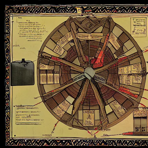 Image similar to complex diagram of original Mechanical Turk