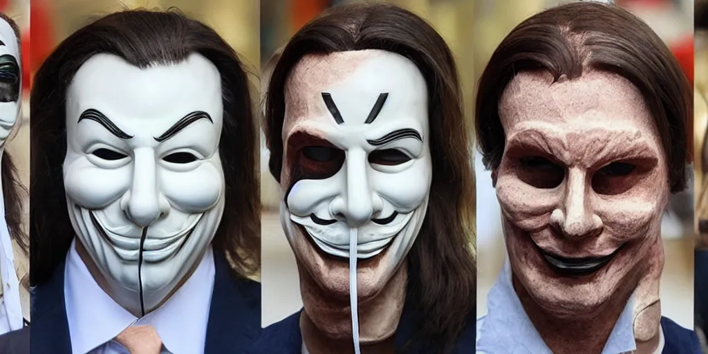 Image similar to anonymous mask, bolsonaro model