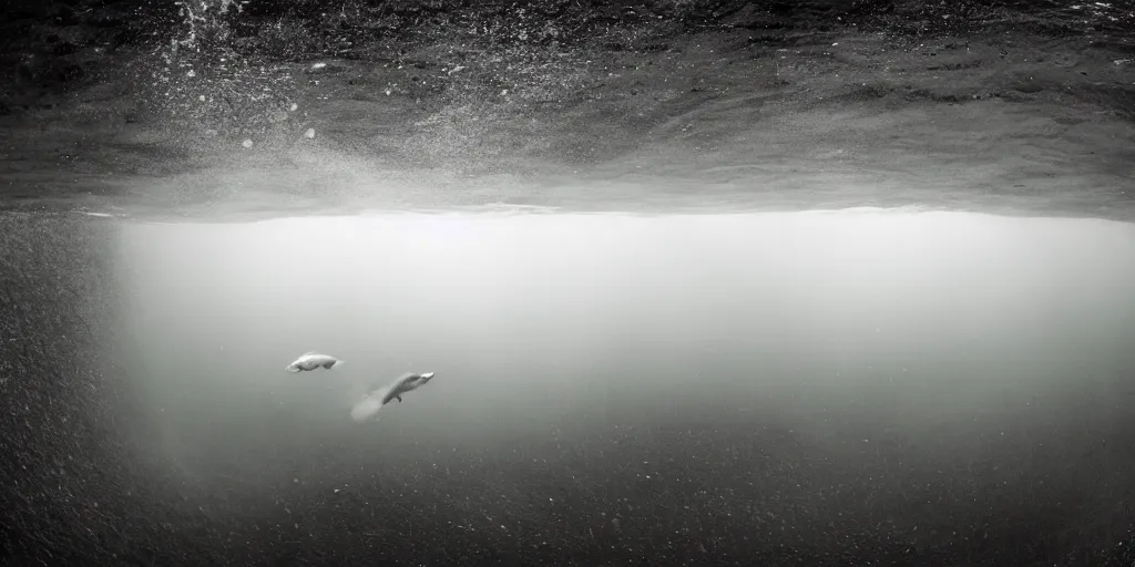 Image similar to a great photograph of the most amazing golf hole in the world under water, fish everywhere, perfect light, ambient light, 5 0 mm, golf digest, top 1 0 0, fog