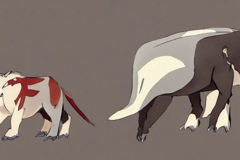 Image similar to Appa from the last Airbender , concept art,