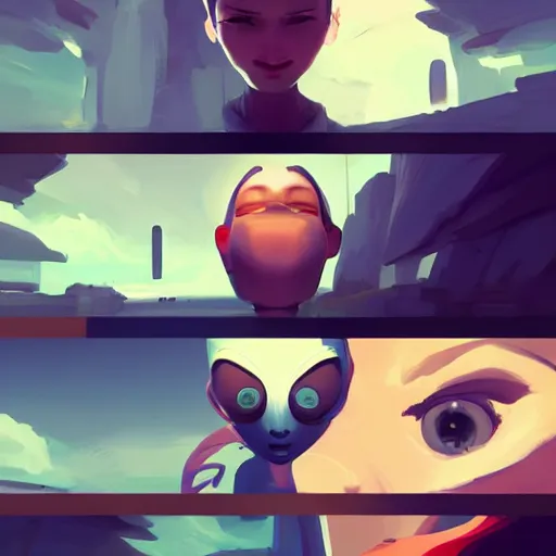 Image similar to face icon stylized minimalist 3 do interactive multiplayer, loftis, cory behance hd by jesper ejsing, by rhads, makoto shinkai and lois van baarle, ilya kuvshinov, rossdraws global illumination