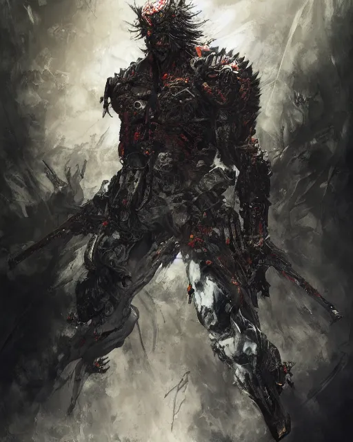 Prompt: hell warrior, demonic, painting by greg ruthowski, yoji shinkawa, yoshikata amano, alphonse murac, craig mullins, beautiful artwork, highly detailed and intricate, award - winning, collaborative artwork, detailed, 4 k, 8 k, artstation