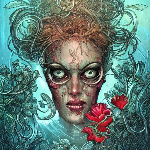 Image similar to apple being corroded by flowers jean sebastien rossbach jeff easley jen bartel