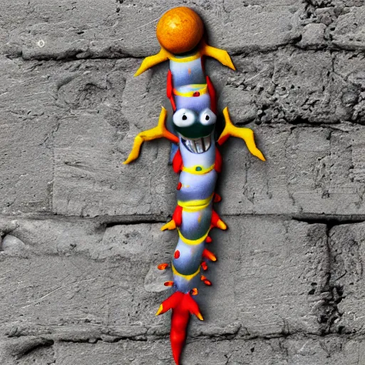 Image similar to the wiggler is in your walls 8k hyper realistic