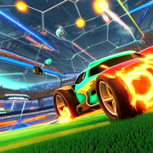 Image similar to elon mush on rocket league