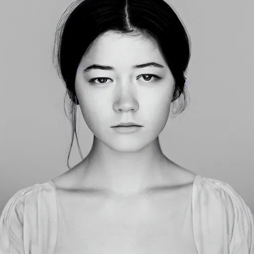 Image similar to a masterpiece portrait photo of a beautiful young woman who looks like a chinese mary elizabeth winstead, symmetrical face