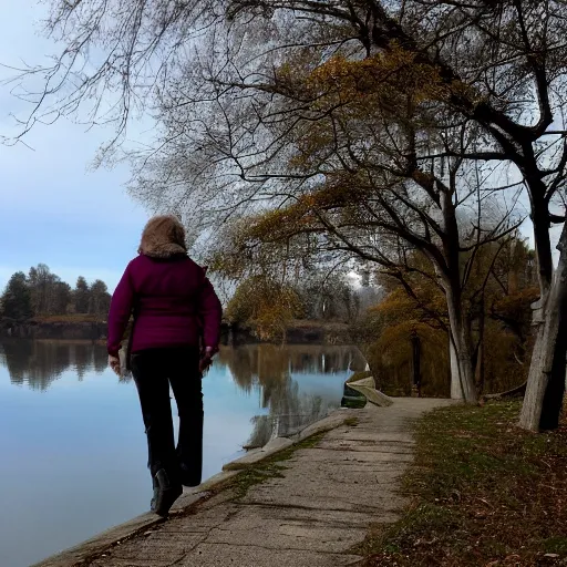 Prompt: A walk along the lake, that was the last time I saw them