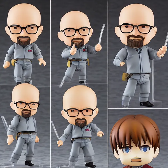 Image similar to walter white, an anime nendoroid of walter white, figurine, detailed product photo