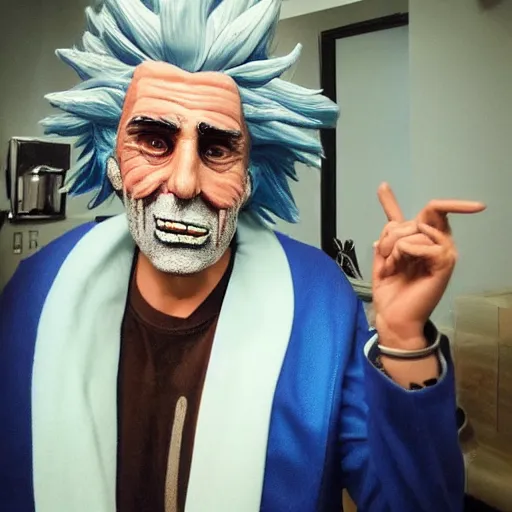 Image similar to Rick Sanchez as a real person 4k detailed super realistic