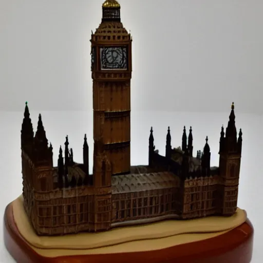 Image similar to modeling clay sculpture of big ben,