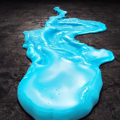 Prompt: hyper real 8 k melting slime