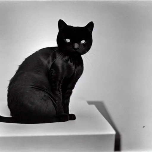 Image similar to a cat photographed by man ray