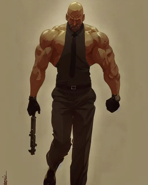 Image similar to gigachad luigi bodybuilder posing like jason statham wearing a suit in the mountain, fantasy character portrait, ultra realistic, anime key visual like saitama, full body concept art like ernest khalimov, intricate details, highly detailed by greg rutkowski, ilya kuvshinov, gaston bussiere, craig mullins, simon bisley