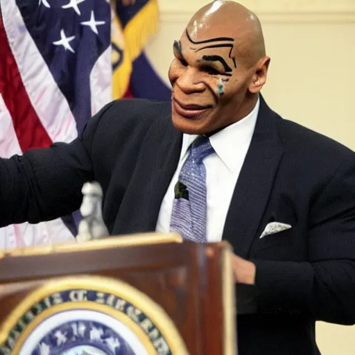 Prompt: mike tyson as a waspy republican congressman from the south