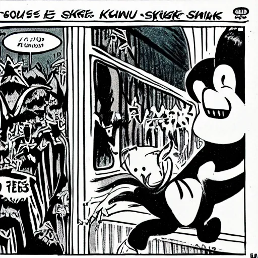 Image similar to comic about skunks by Harvey Kurtzman, 1969.