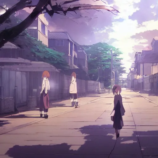 Prompt: The Ward of Animations, Nerima, Anime concept art by Makoto Shinkai