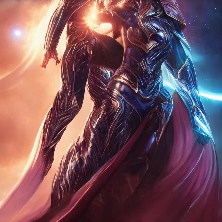 Prompt: beautiful cinematic fantasy poster, a beautiful woman in a superhero suit with a dramatic pose, beautiful glowing galaxy eyes, wideshot ultrawide angle epic scale, hybrid from The Elden Ring and art direction by Darius Zawadzki ;by artgerm; wayne reynolds art station; cinematic quality character render; low angle; ultra high quality model; production quality cinema model;