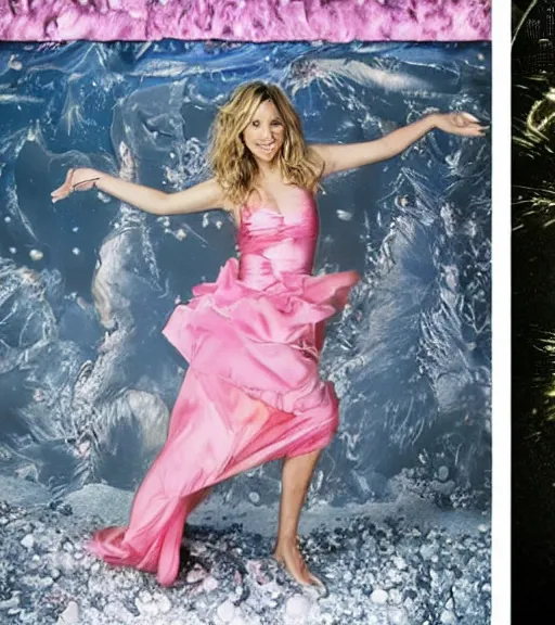 Image similar to award winning photo of Sarah Chalke, by David LaChapelle