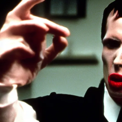 Image similar to Marylin Manson in American Psycho (1999)